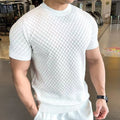 01 Knitted short-sleeved shirt