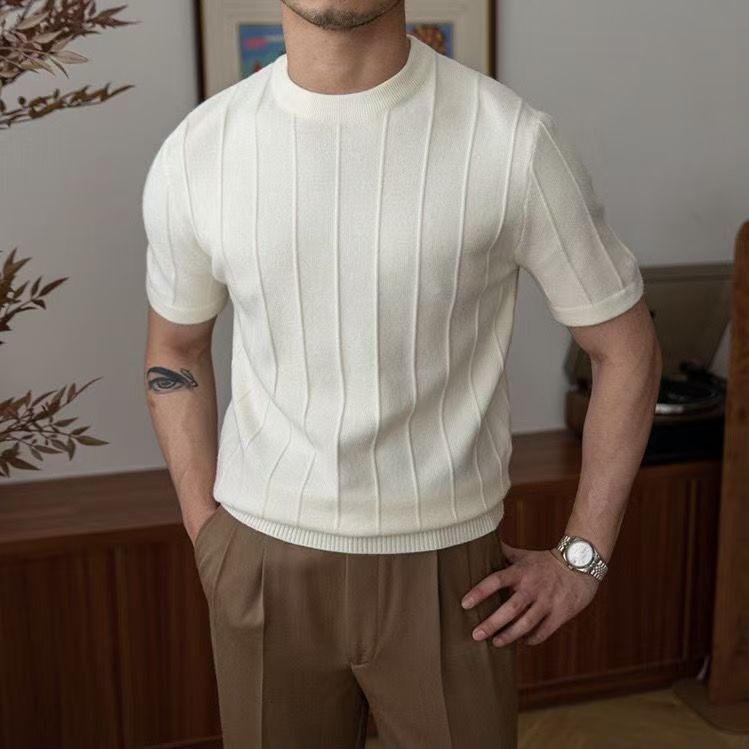 01 knitted short-sleeved t-shirt